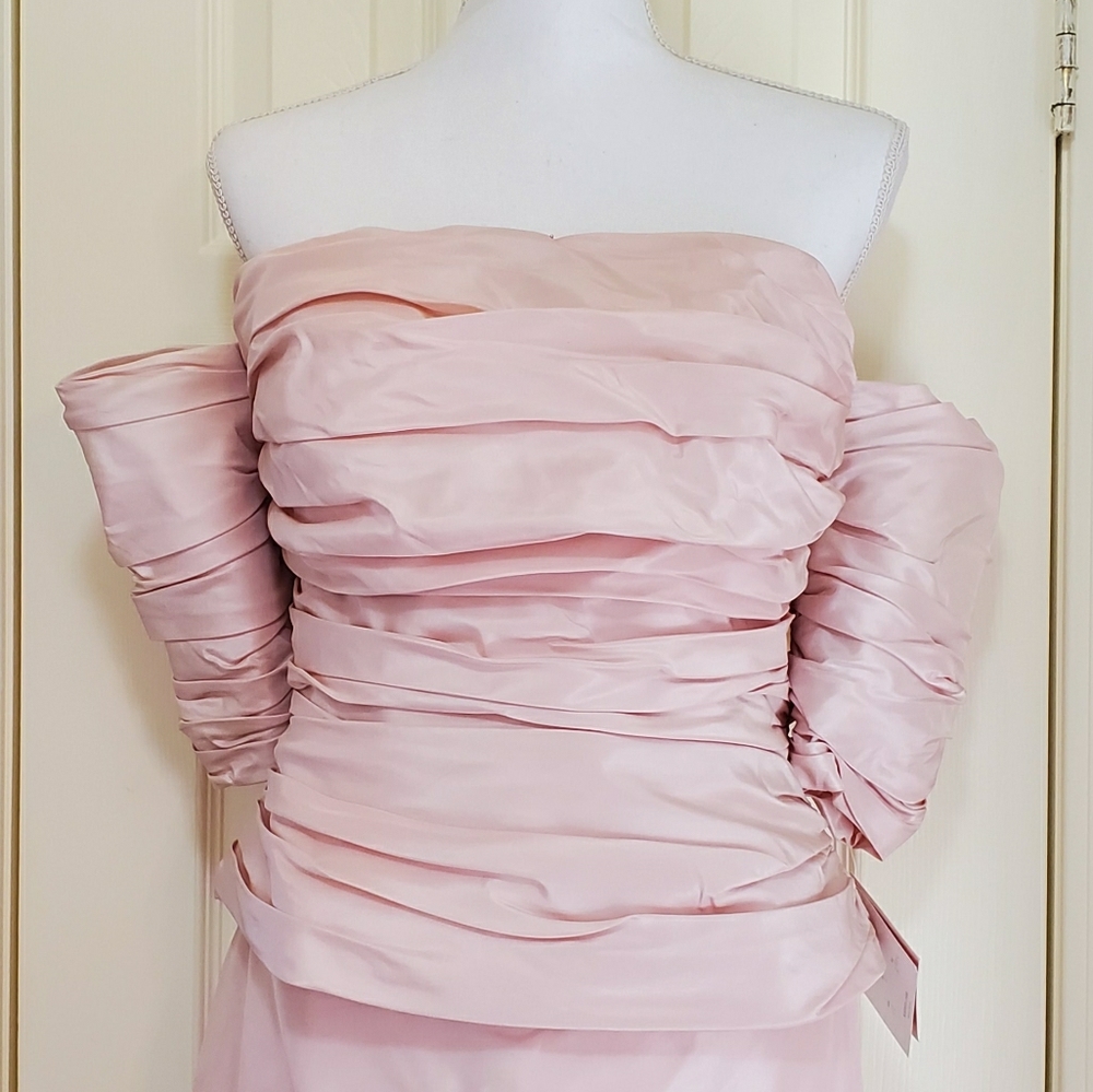 (Watters) Blush Pink Silk Two Piece Gown, NWT